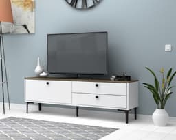 Tv-taso Seles 160 cm Walnut-white ( Uusi)