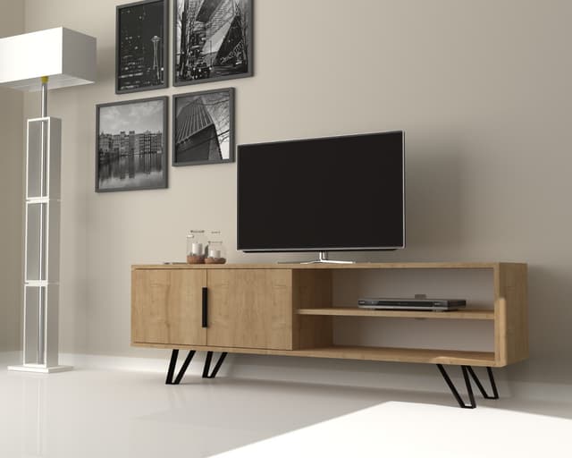 Foot 35x160x49 cm Tv -taso Oak (Uusi)