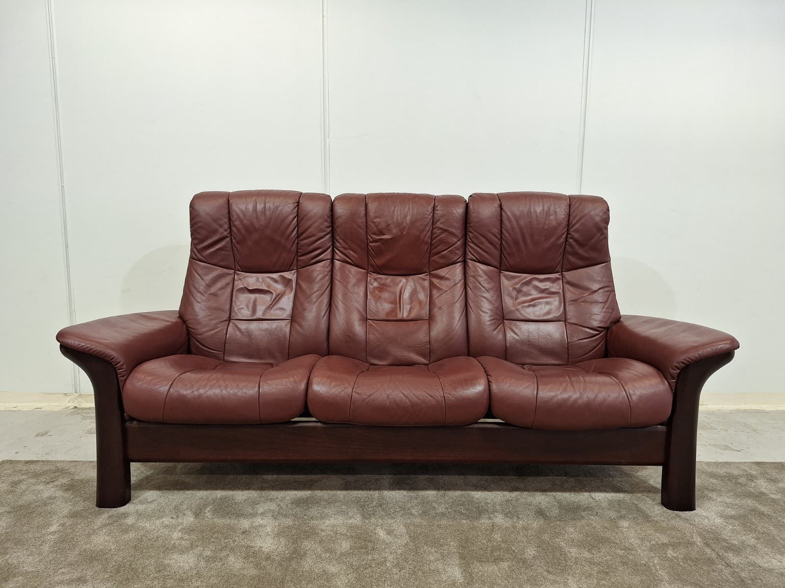 Ekornes Stressless 3-istuttava nahkasohva