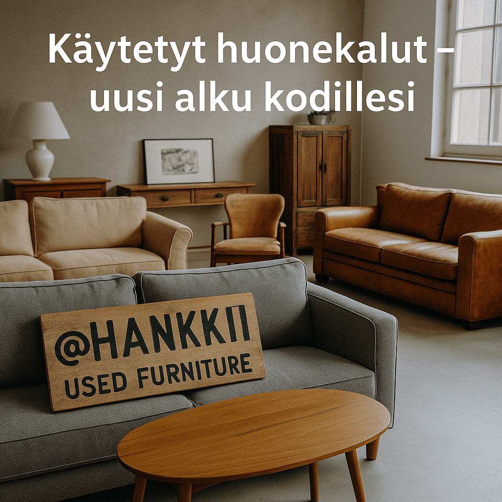 Käytetyt huonekalut – uusi alku kodillesi